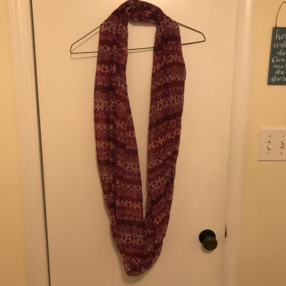 Printed infinity scarf